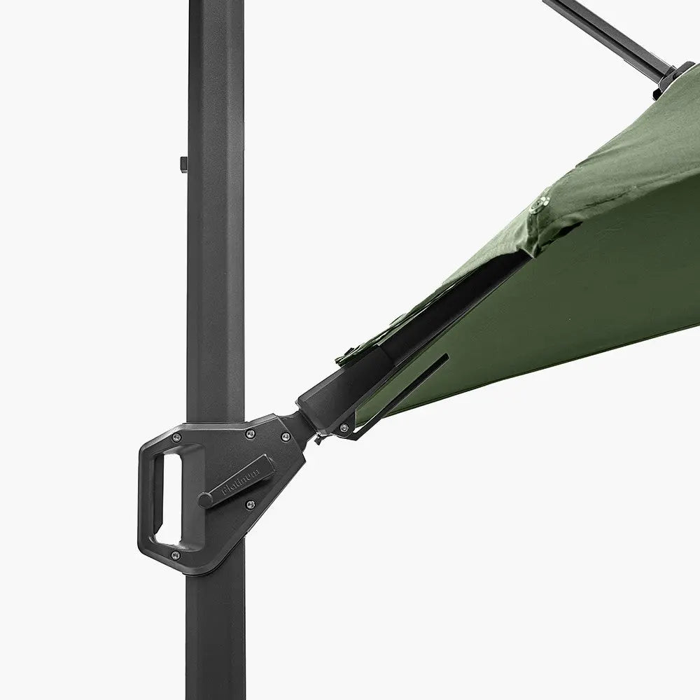 Challenger T2 3m Square Free Arm Parasol  Nicholas John Interiors