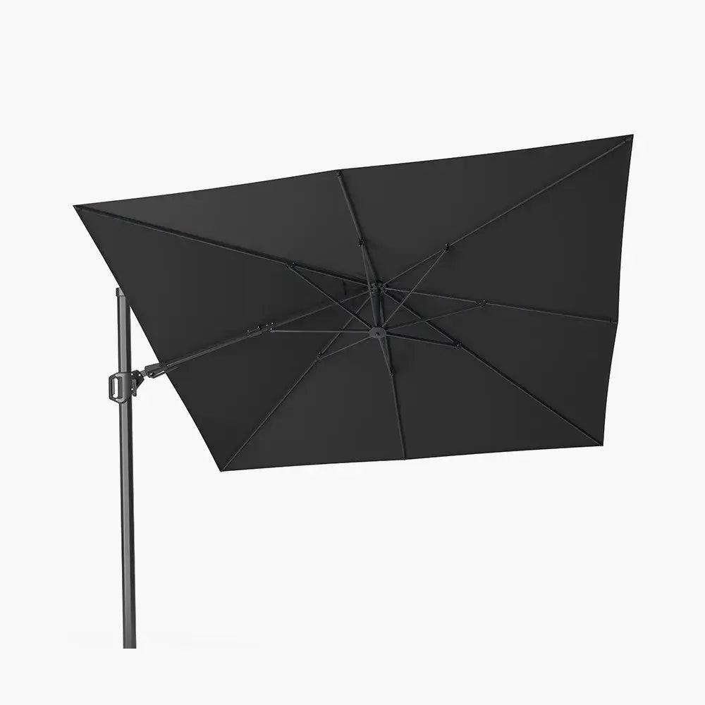 Challenger T2 3m Square Premium Faded Black Free Arm Parasol Pacific Lifestyle