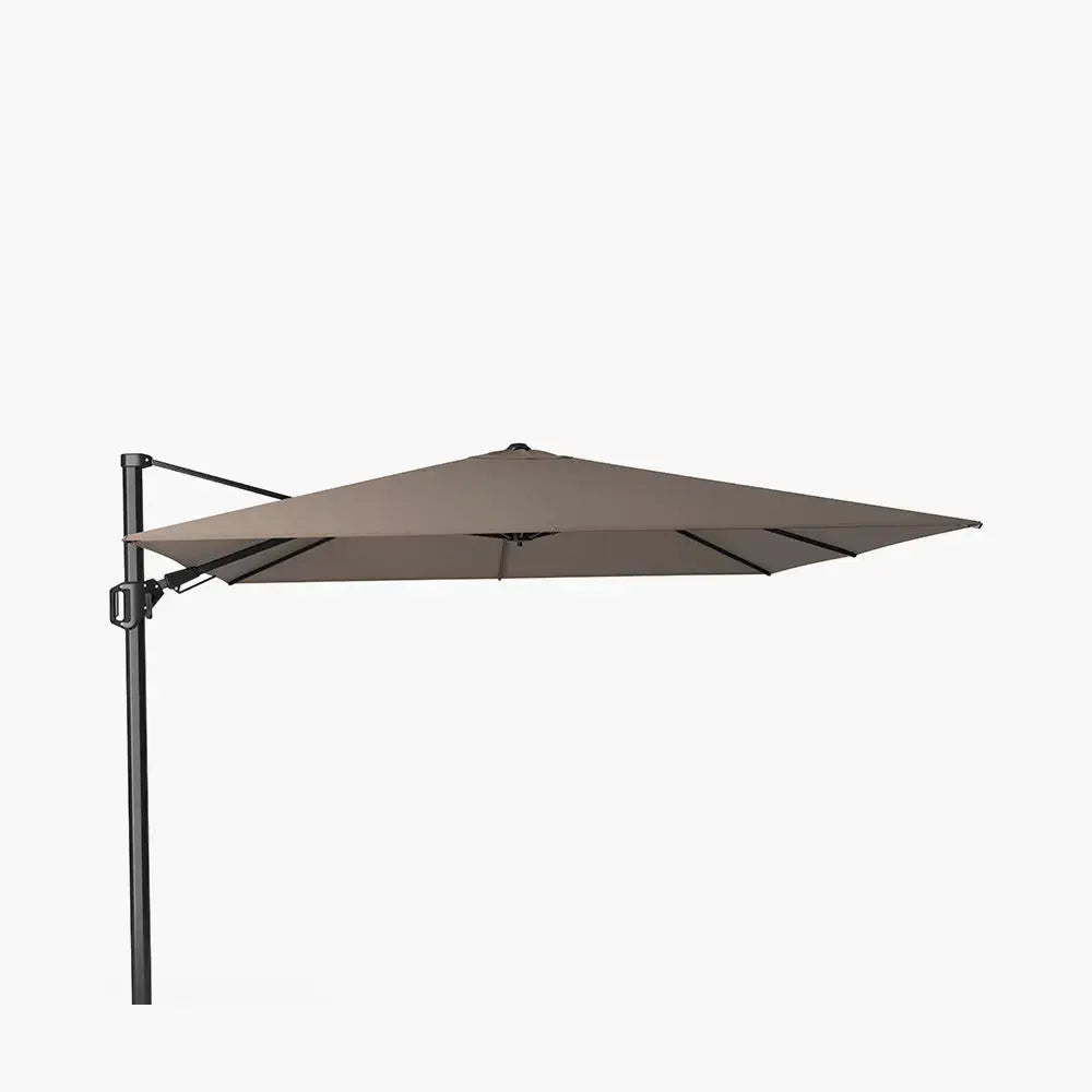 Challenger T2 3m Square Premium Havana Taupe Free Arm Parasol Pacific Lifestyle