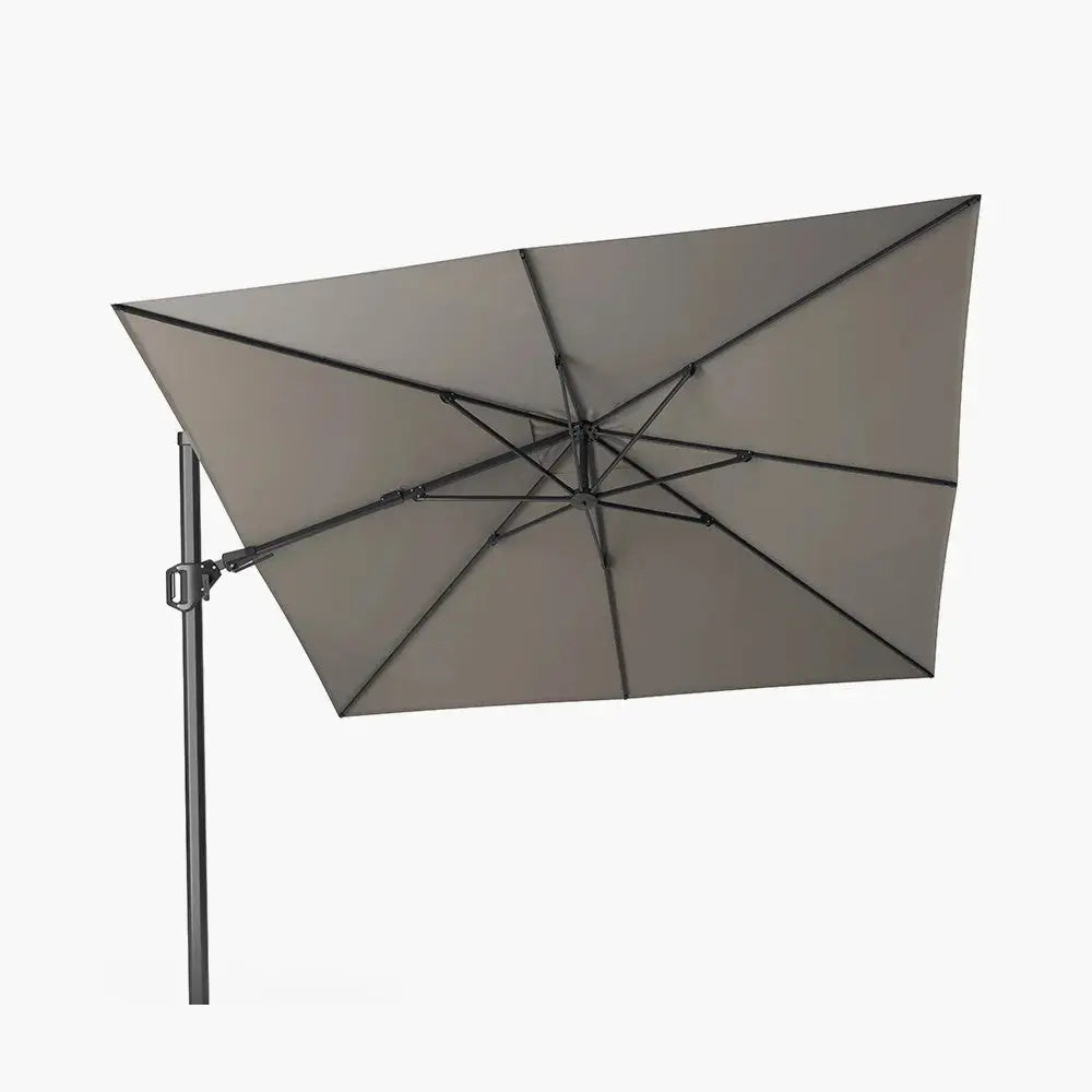 Challenger T2 3m Square Premium Manhattan Grey Free Arm Parasol - Pacific Pacific Lifestyle