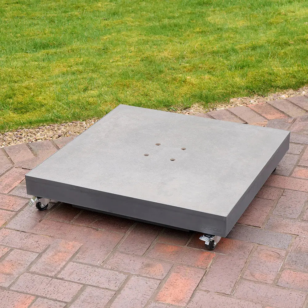 Ceramica Grey 90KG Wheeled Parasol Base  Nicholas John Interiors