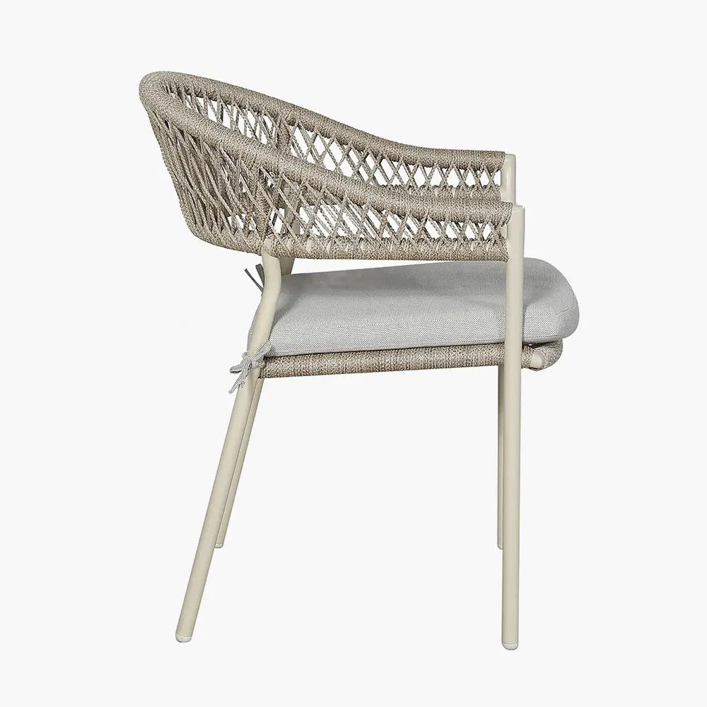 Osaka Latte Outdoor 6 Seater Dining Set - Pacific Lifestyle - Nicholas John Interiors