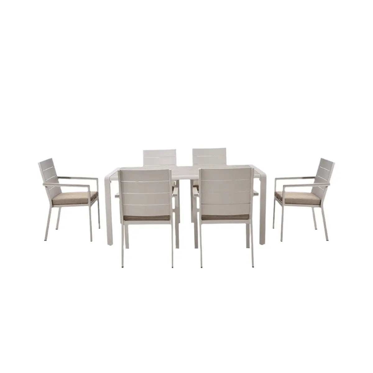 Aruba Outdoor 6 Seater Dining Set - Pacific Lifestyle  Nicholas John Interiors
