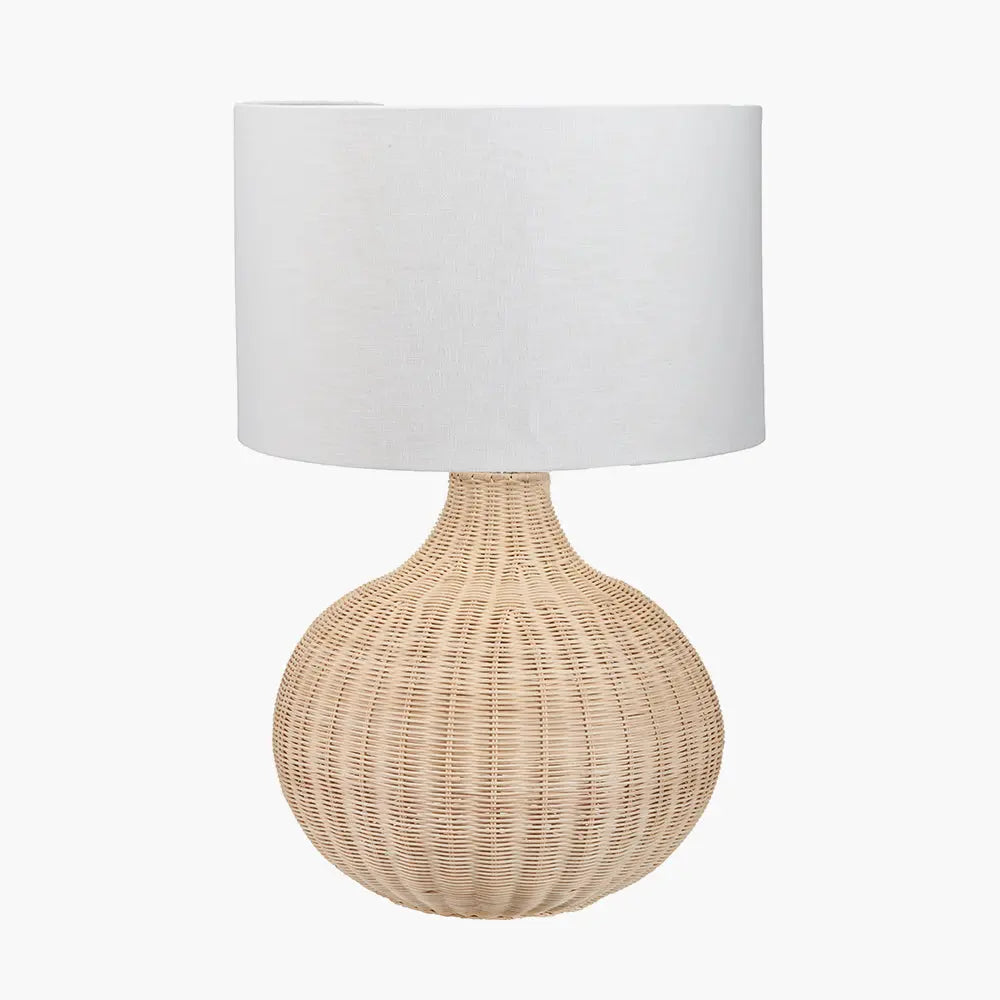 Allona Rattan Table Lamp - Natural  Nicholas John Interiors