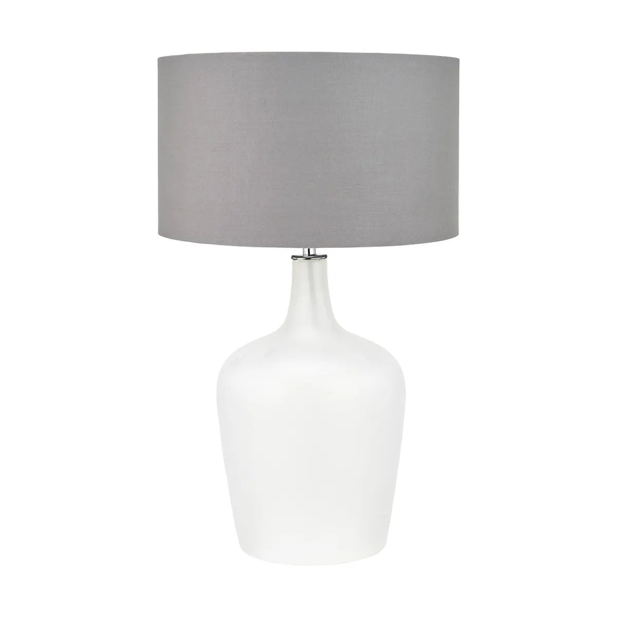 Tamsin Glass Table Lamp - Frosted White  Nicholas John Interiors