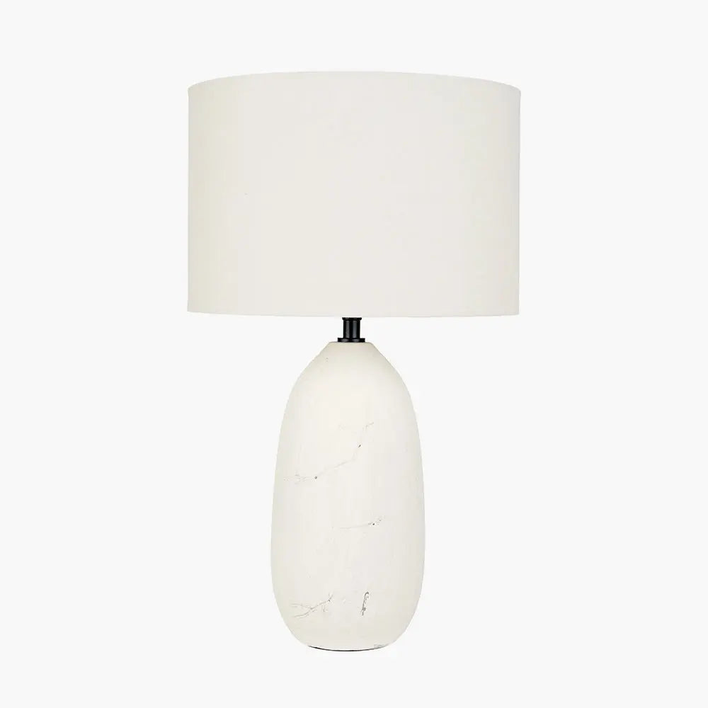 Erika Vintage Textured Ceramic Floor Lamp - White  Nicholas John Interiors