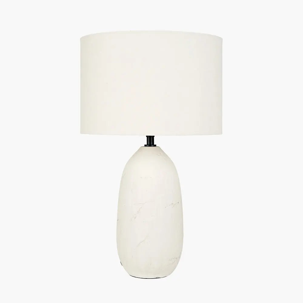 Erika Vintage Textured Ceramic Floor Lamp - White  Nicholas John Interiors