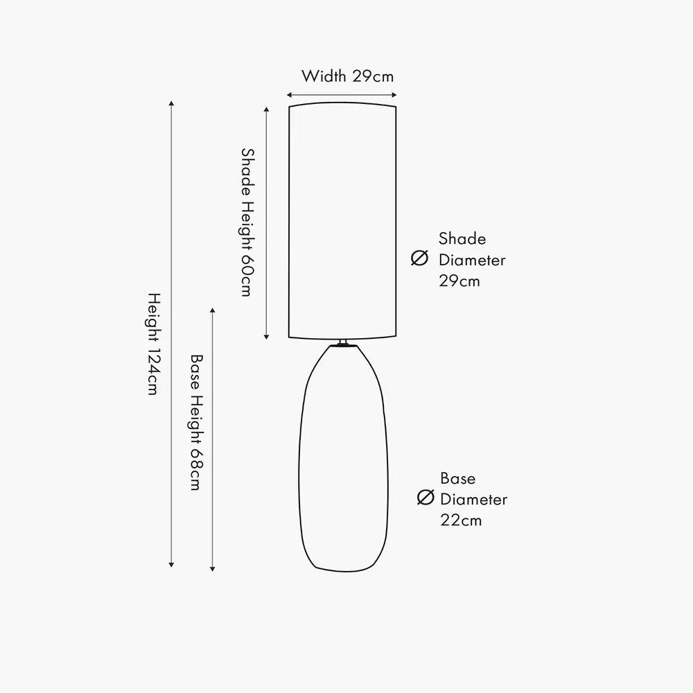 Erika Vintage Textured Ceramic Floor Lamp - White  Nicholas John Interiors