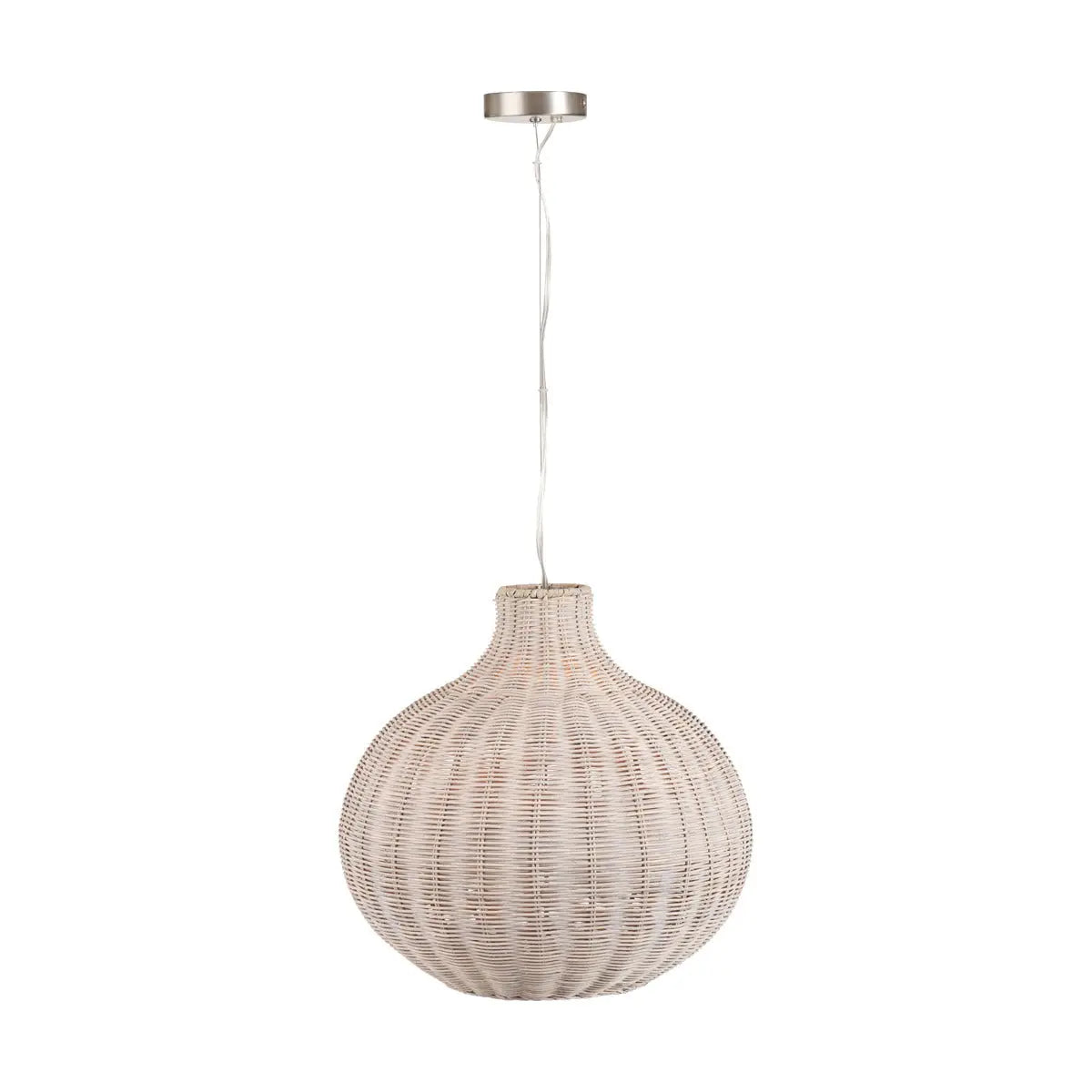 Allona Rattan Pendant Light - Grey Wash  Nicholas John Interiors