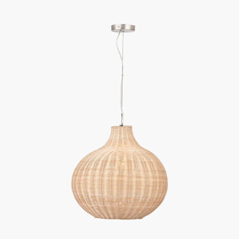 Allona Rattan Pendant Light - Natural  Nicholas John Interiors