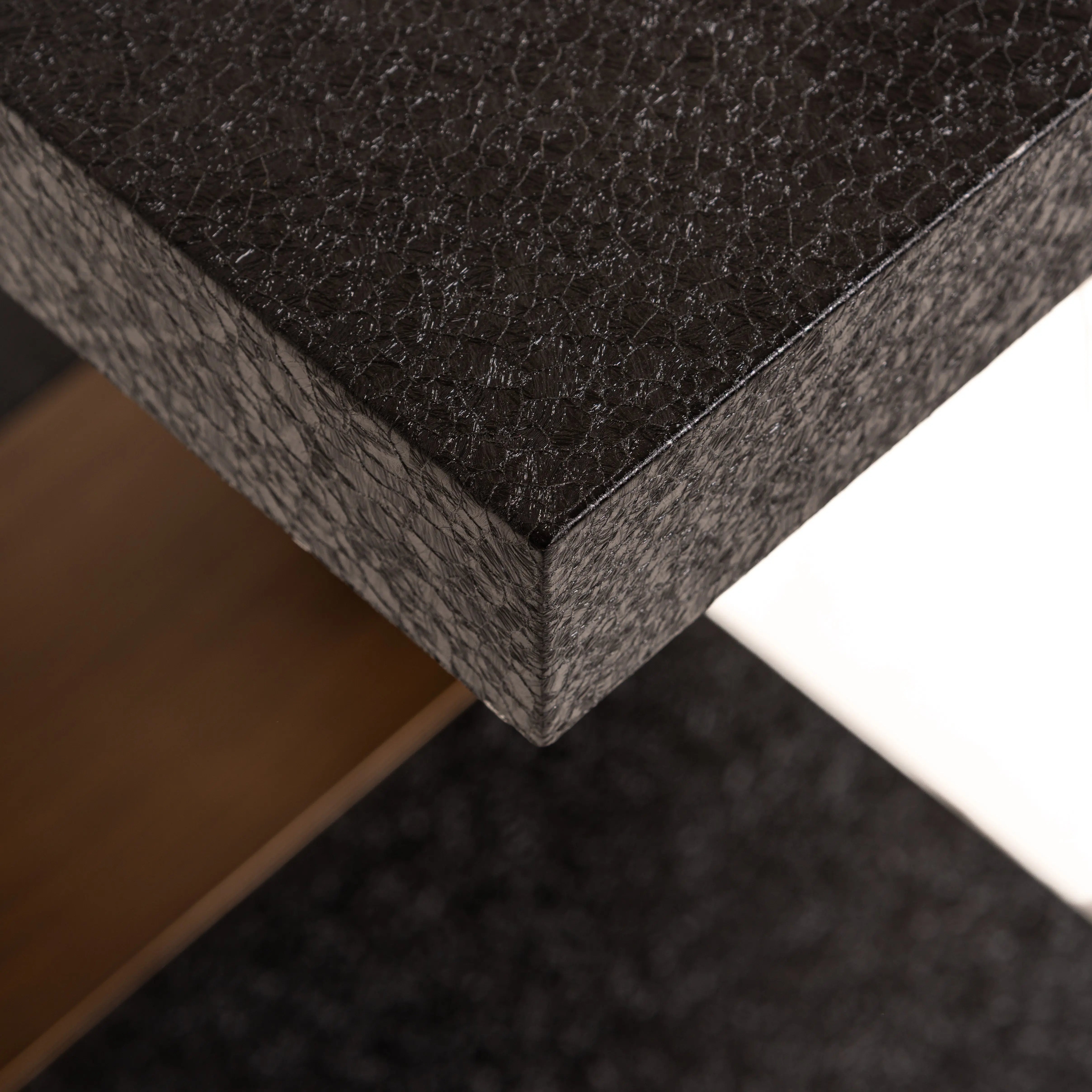 Richmond Interiors  Bazel Console Table in Black/Gold  Nicholas John Interiors