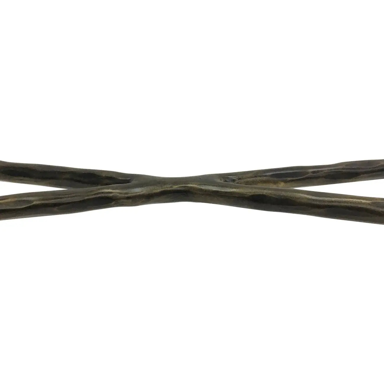 Patterton Hand Forged Console Table Dark Bronze with Glass Top - Small  Nicholas John Interiors