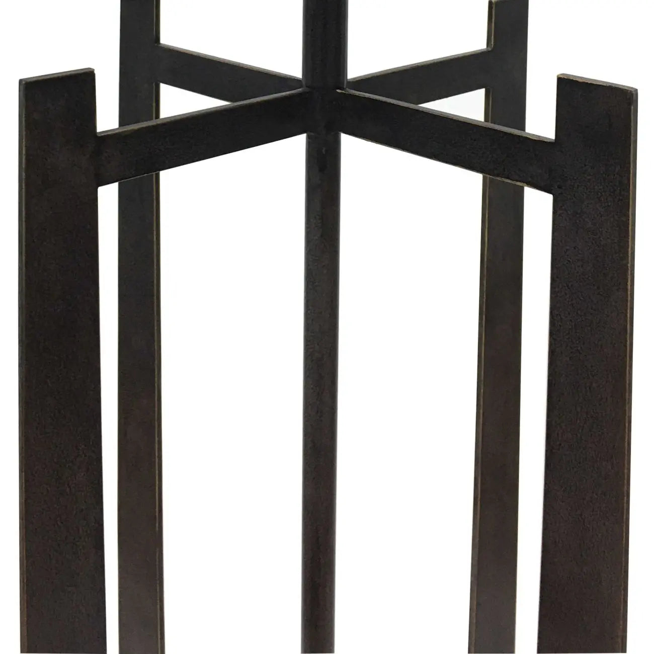 Glenmore Hammered Iron Floor Lamp Gilded Oak Finish - E27 60W  Nicholas John Interiors