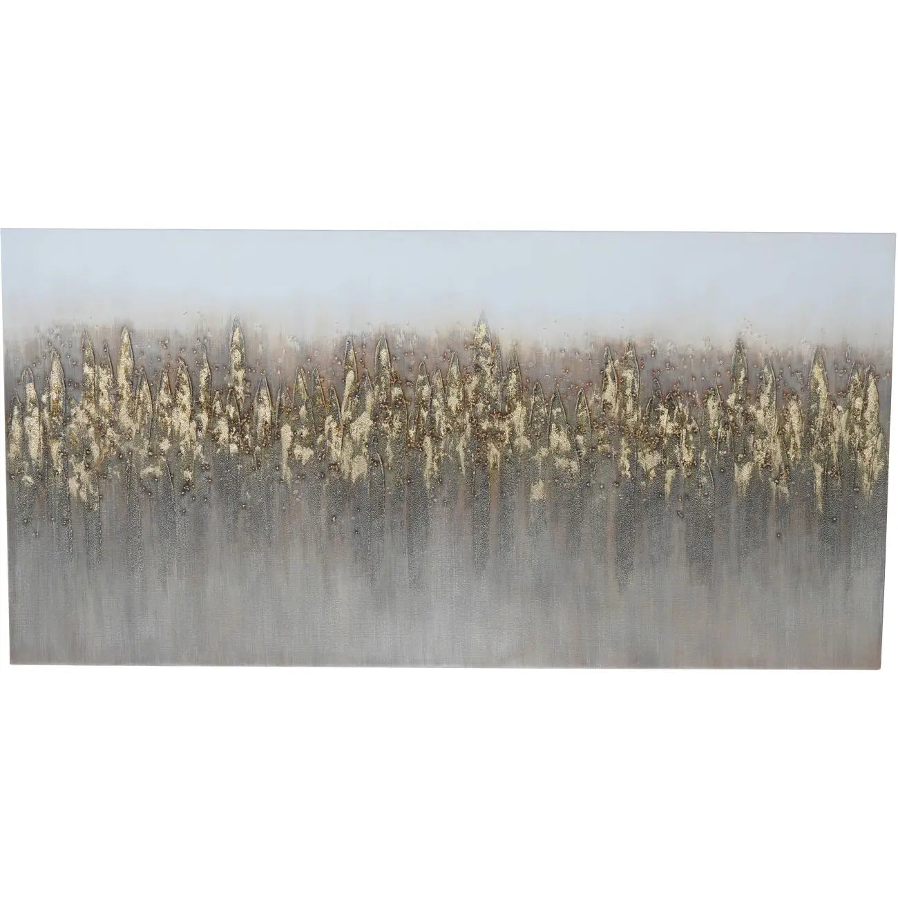 Abstract Golden Reeds Canvas 150x75cm  Nicholas John Interiors
