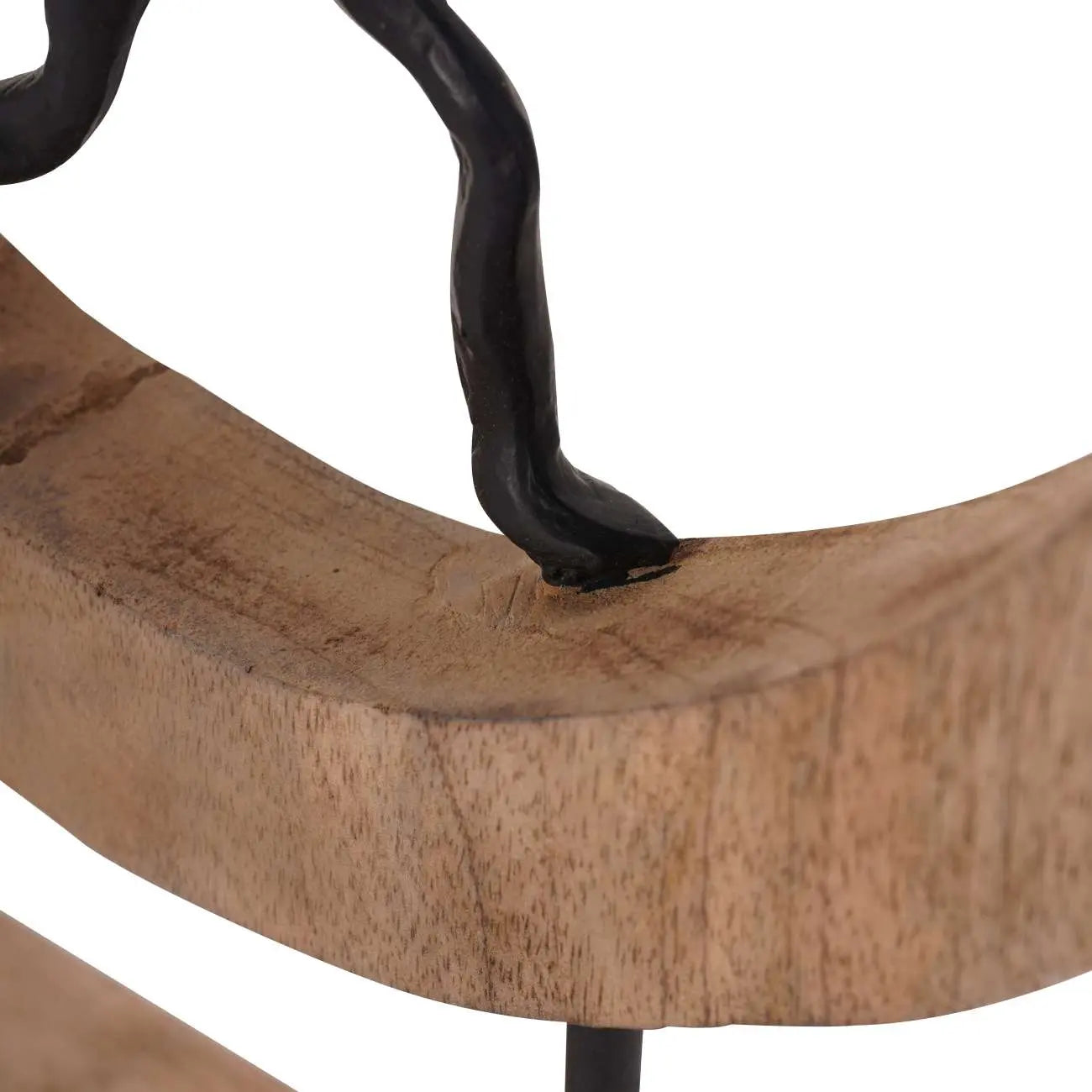 Playful People in Sculpture on Wooden Stand  Nicholas John Interiors