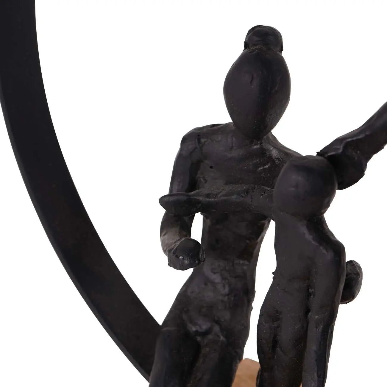 Family Bond Sculpture on Wooden Stand  Nicholas John Interiors