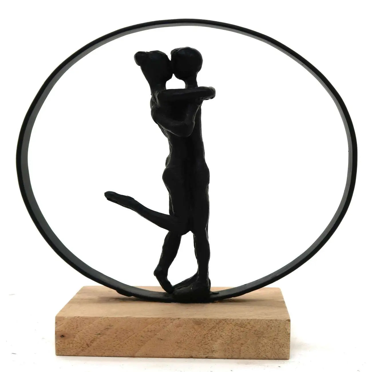 Loving Couple on Wooden Stand  Nicholas John Interiors