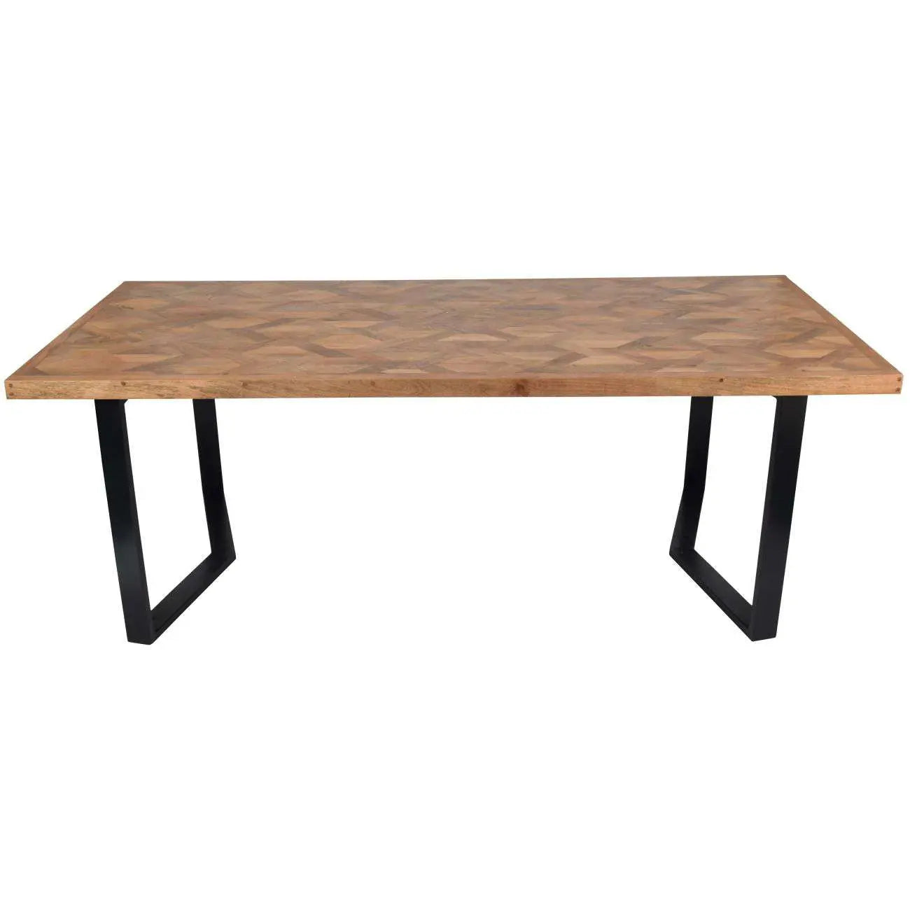 Marshall II Geometric Wooden Dining Table 220cm  Nicholas John Interiors