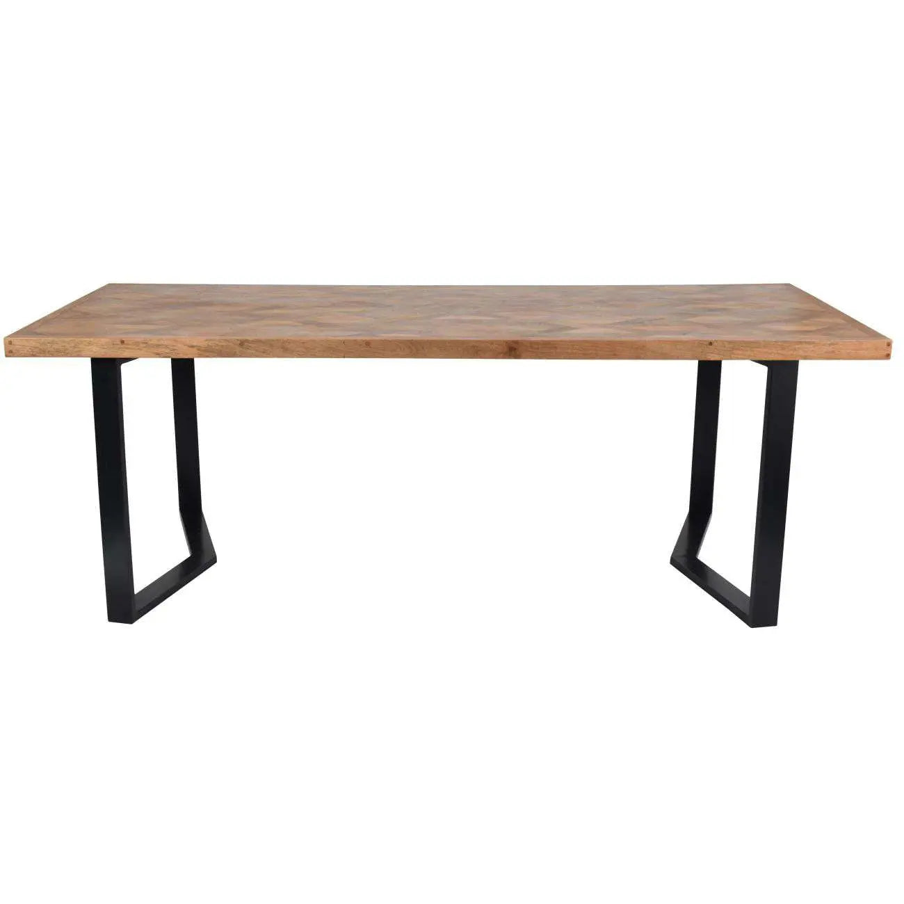 Marshall II Geometric Wooden Dining Table 220cm  Nicholas John Interiors