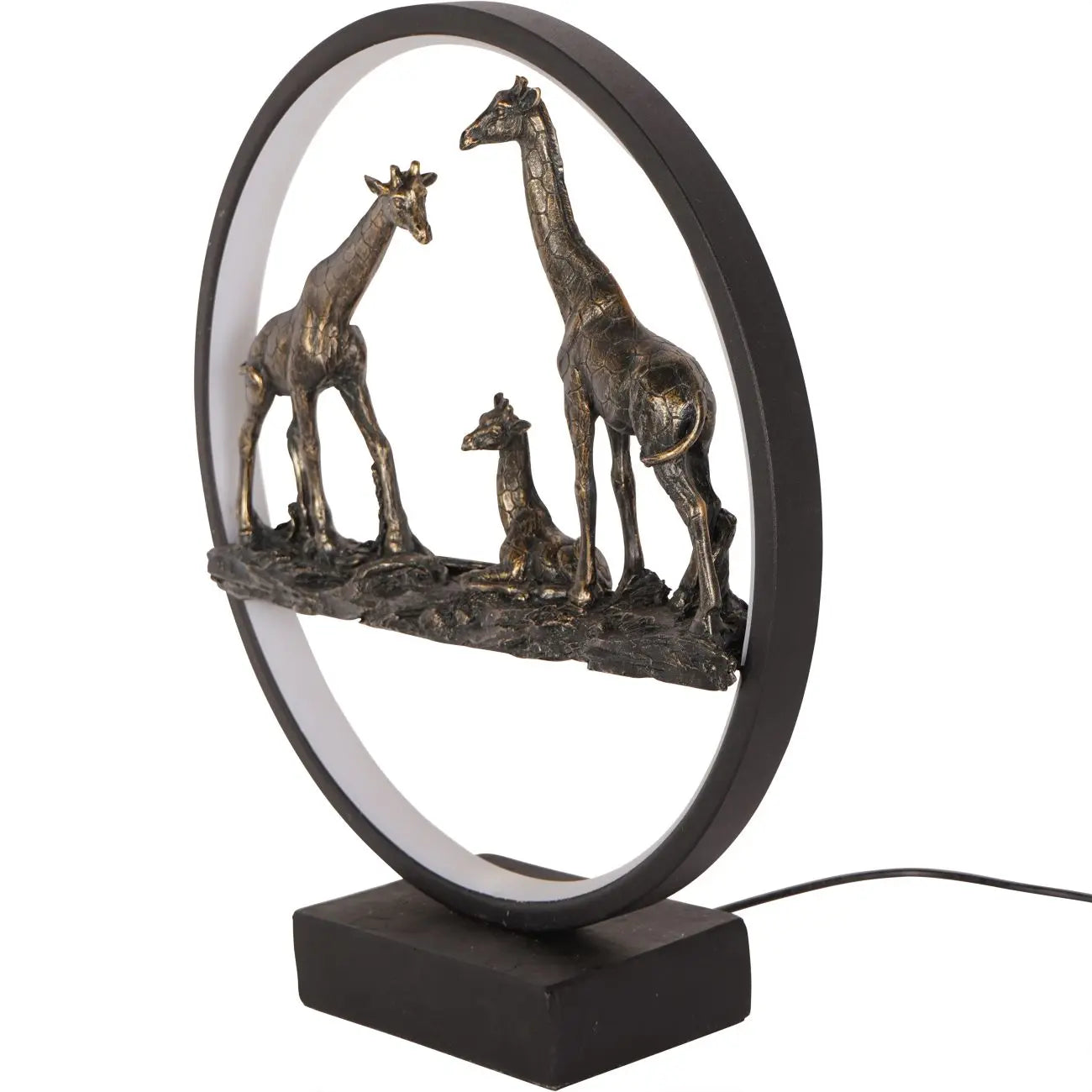 Giraffe Family Light Sculpture LED USB  Nicholas John Interiors