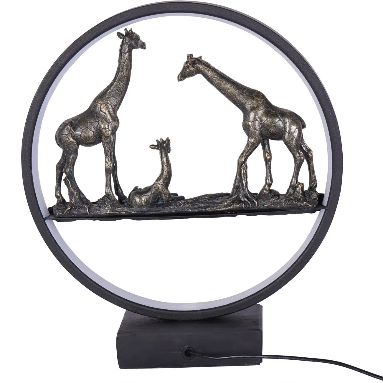 Giraffe Family Light Sculpture LED USB  Nicholas John Interiors