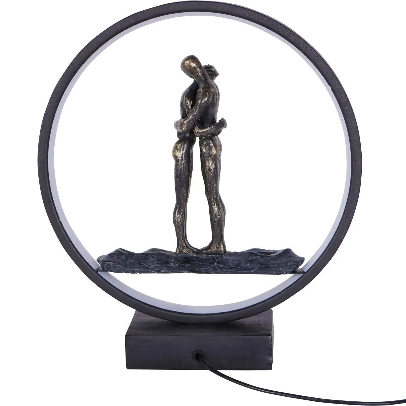 Hugging Couple Light Sculpture LED USB  Nicholas John Interiors