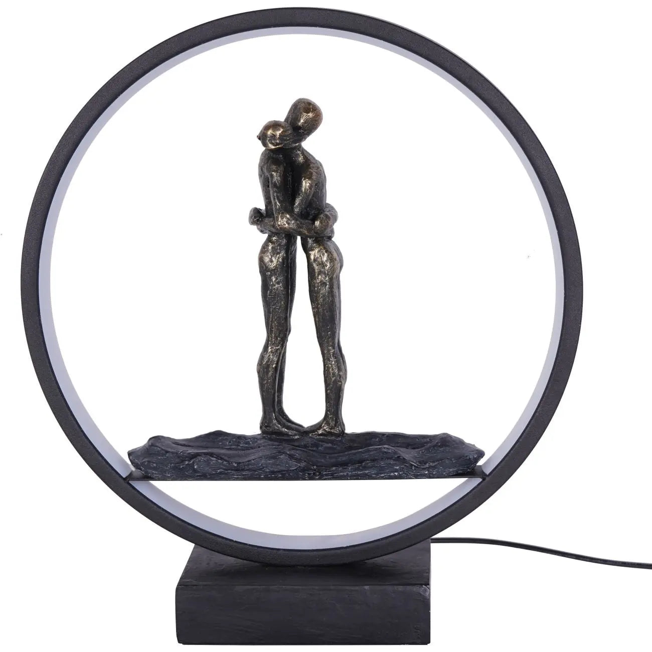 Hugging Couple Light Sculpture LED USB  Nicholas John Interiors