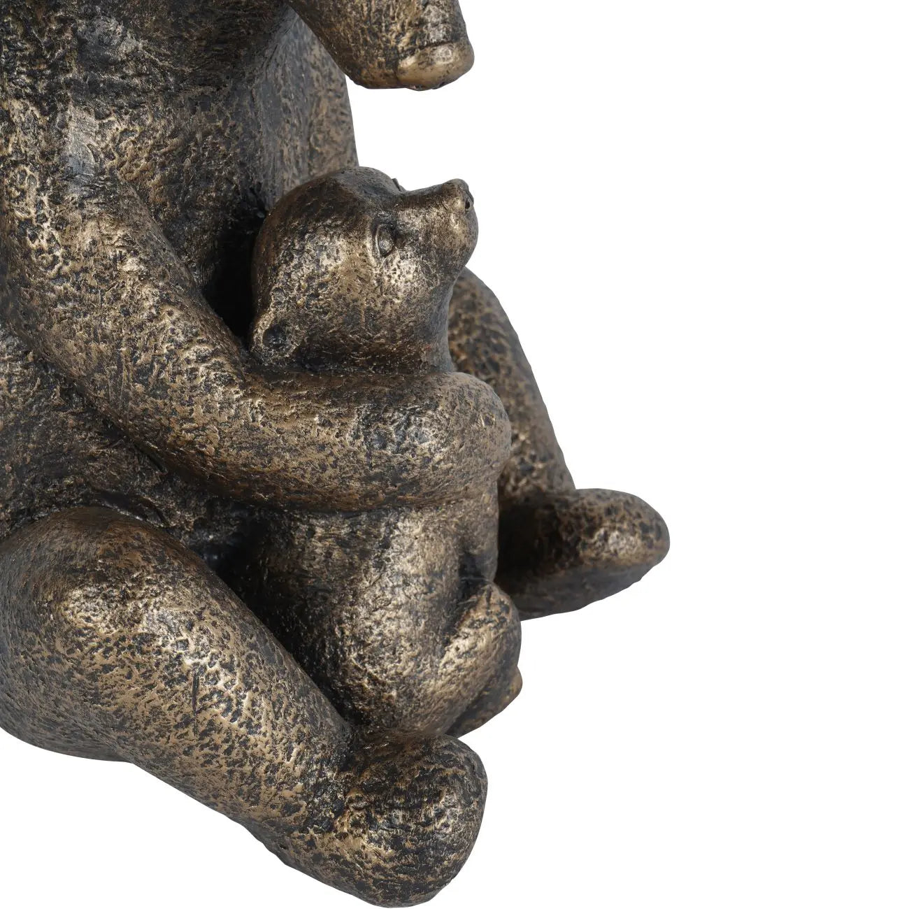 Bronze Bear with Cub Sculpture  Nicholas John Interiors