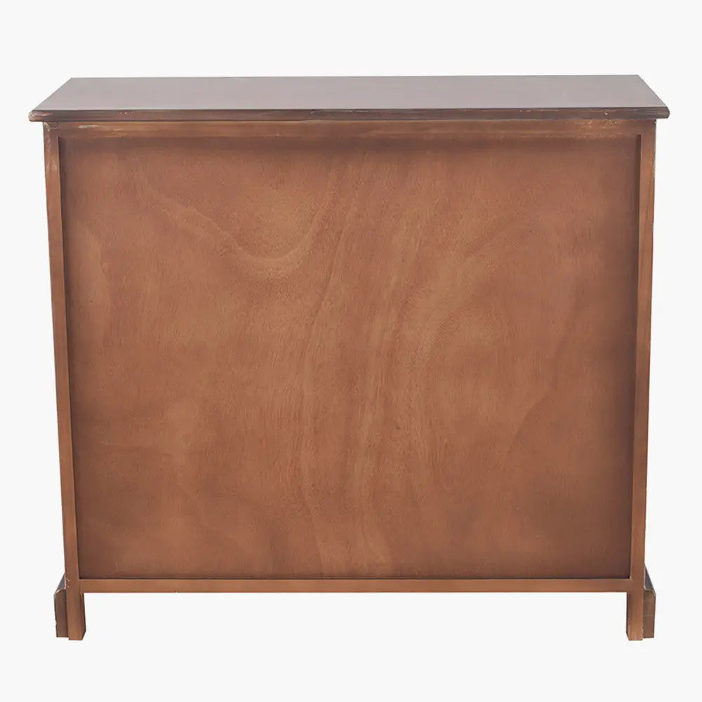 Loft Blue Multicoloured Pine Wood 6 Drawer Unit  Nicholas John Interiors