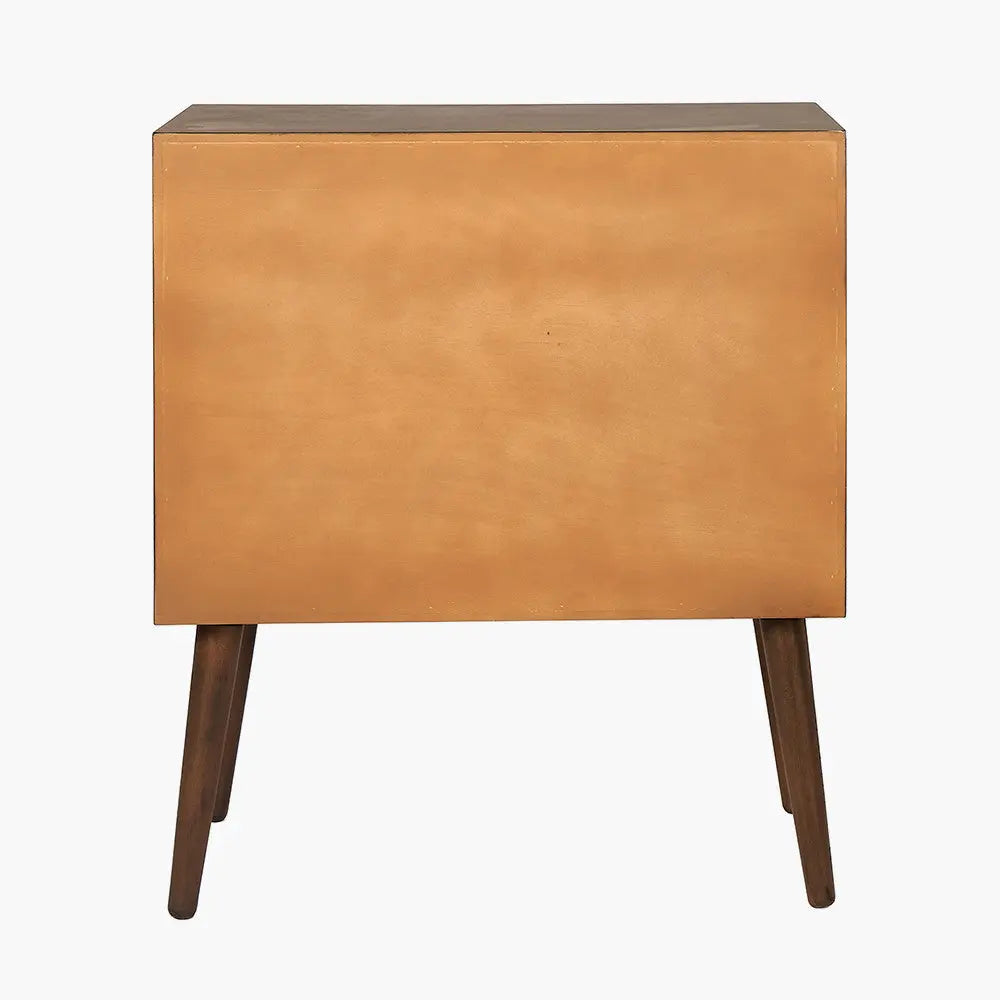 Klee Mulberry Pine Wood 3 Drawer Unit  Nicholas John Interiors