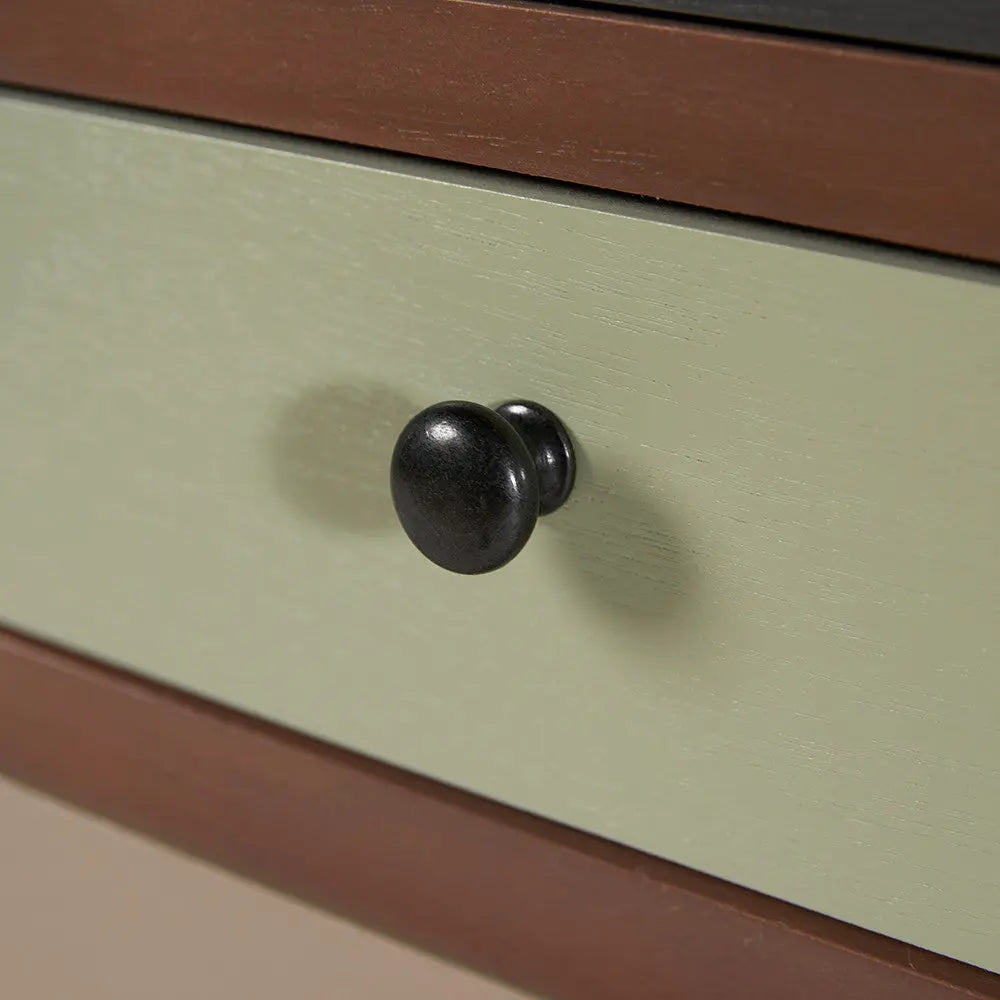 Loft Sage Multicoloured Pine Wood 6 Drawer Unit  Nicholas John Interiors