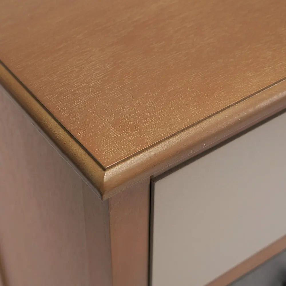 Loft Sage Multicoloured Pine Wood 5 Drawer Unit  Nicholas John Interiors