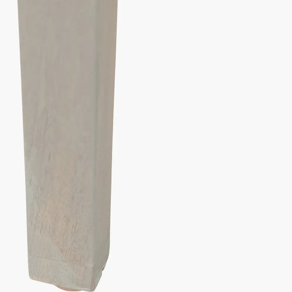 Khao Light Grey Mango Wood 1 Drawer Console Table  Nicholas John Interiors