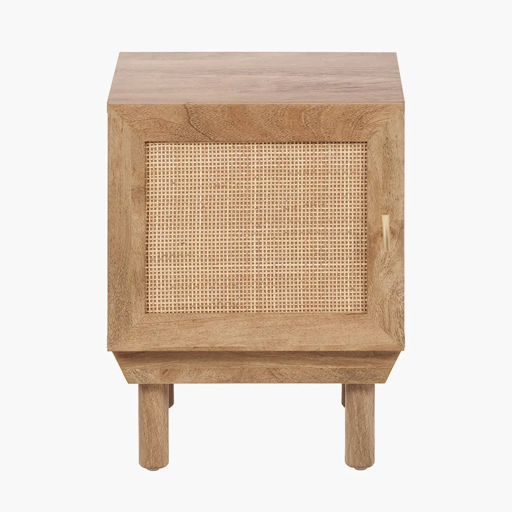 Henrik Natural Rattan 1 Door Cupboard Unit  Nicholas John Interiors