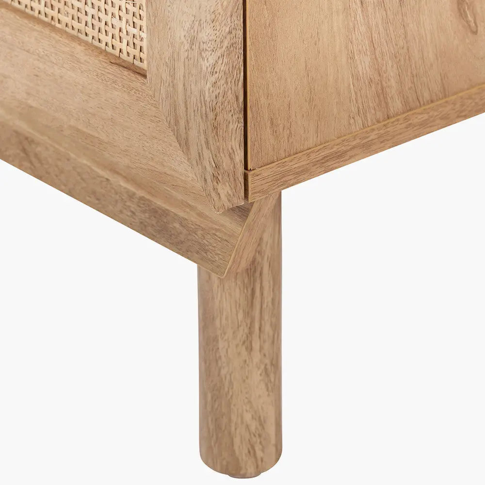 Henrik Natural Rattan 1 Door Cupboard Unit  Nicholas John Interiors