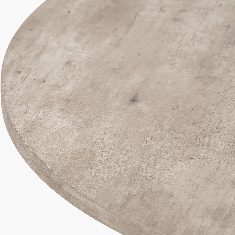 Elkton Concrete Effect Wood Veneer Groove Detail Coffee Table  Nicholas John Interiors