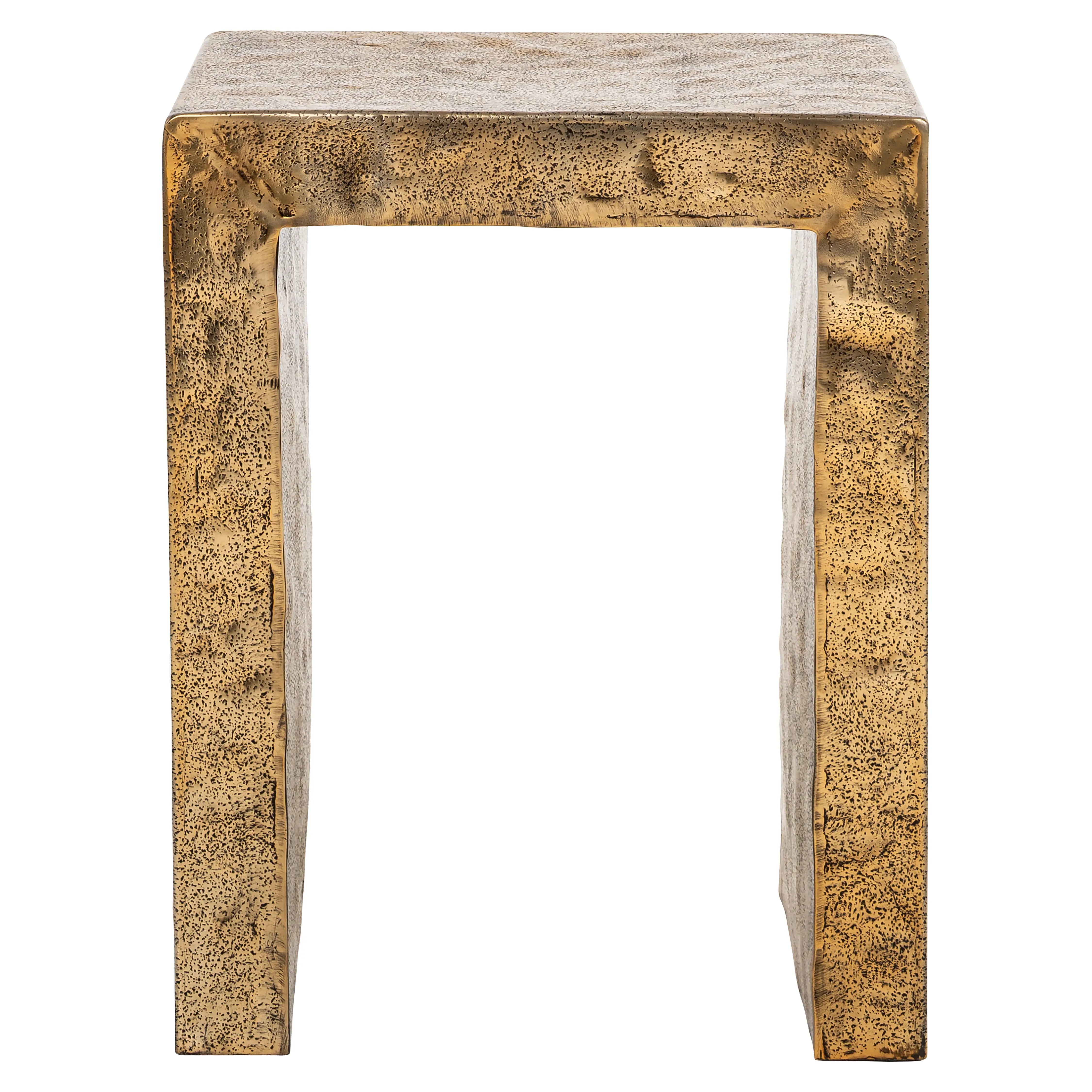 Richmond Interiors Novan End Table in Gold  Nicholas John Interiors
