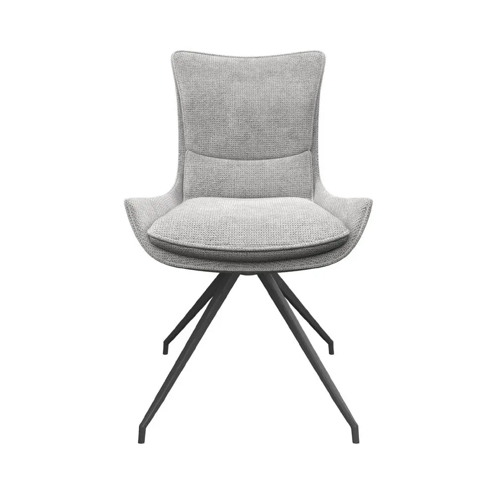 Amber Swivel Dining Chair Light Grey