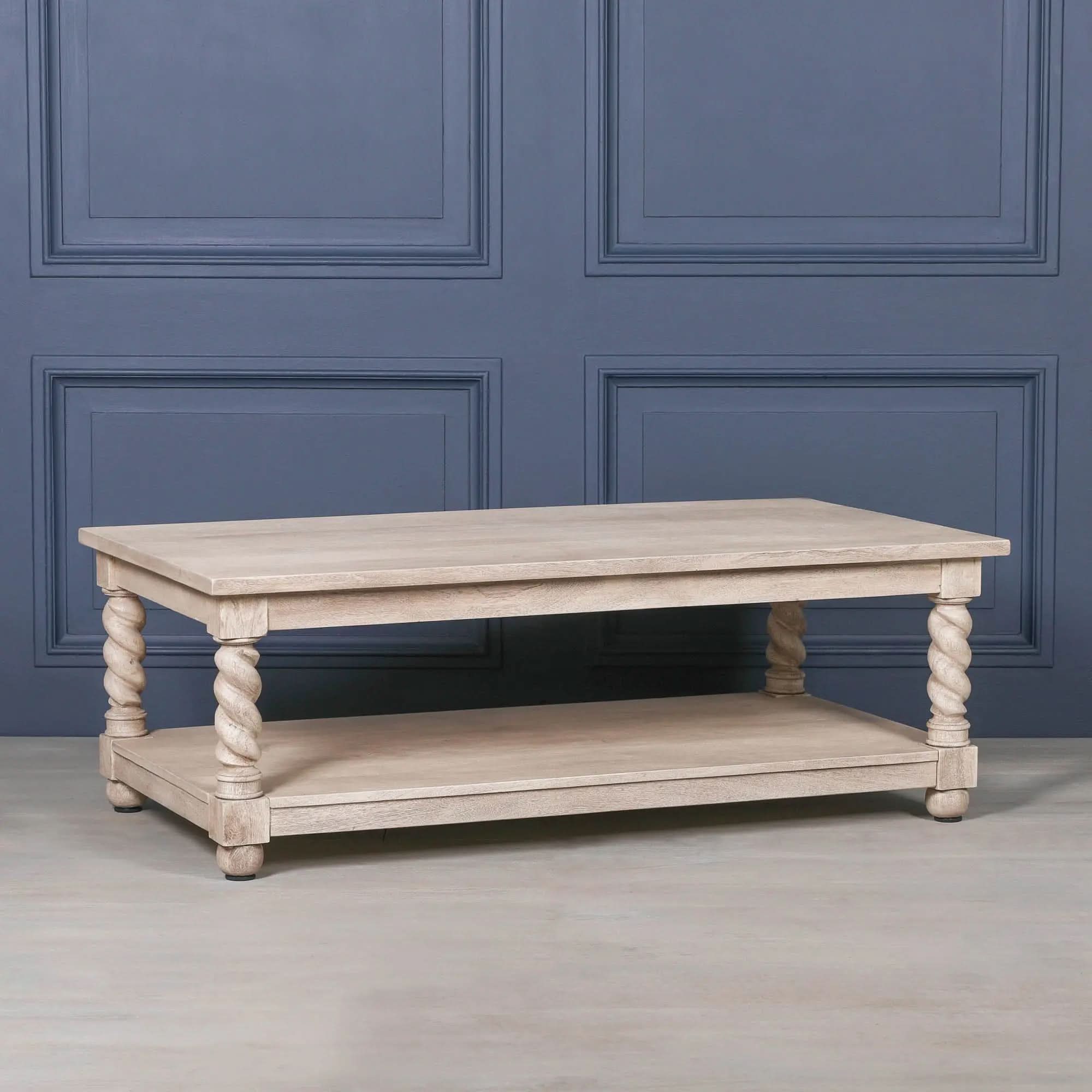Beautiful view of Wood Column Coffee Table Design