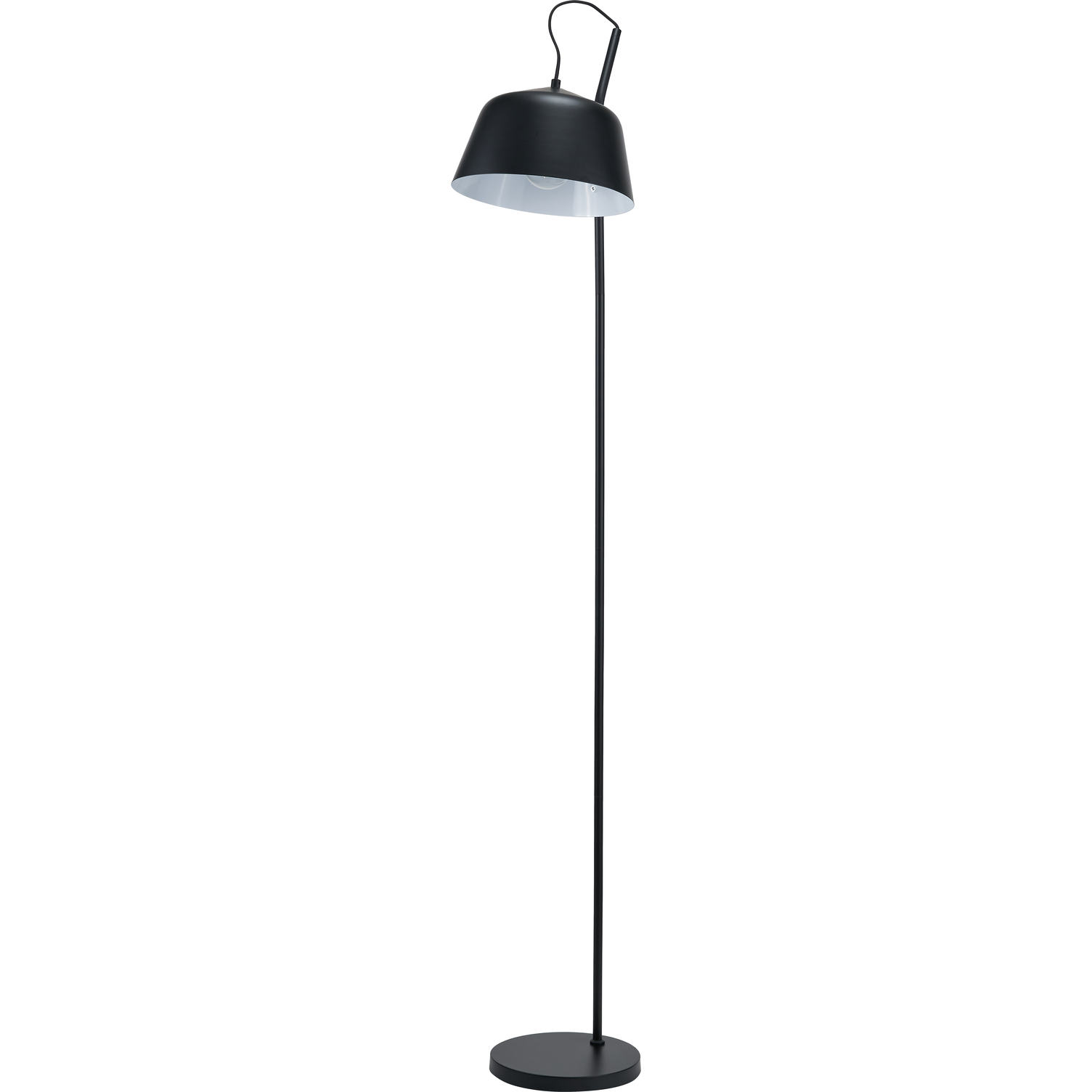 Amalie Black Metal Retro Task Floor Lamp  Nicholas John Interiors