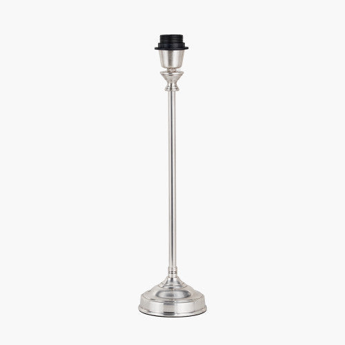 Auden Silver Metal Stick Table Lamp Base  Nicholas John Interiors
