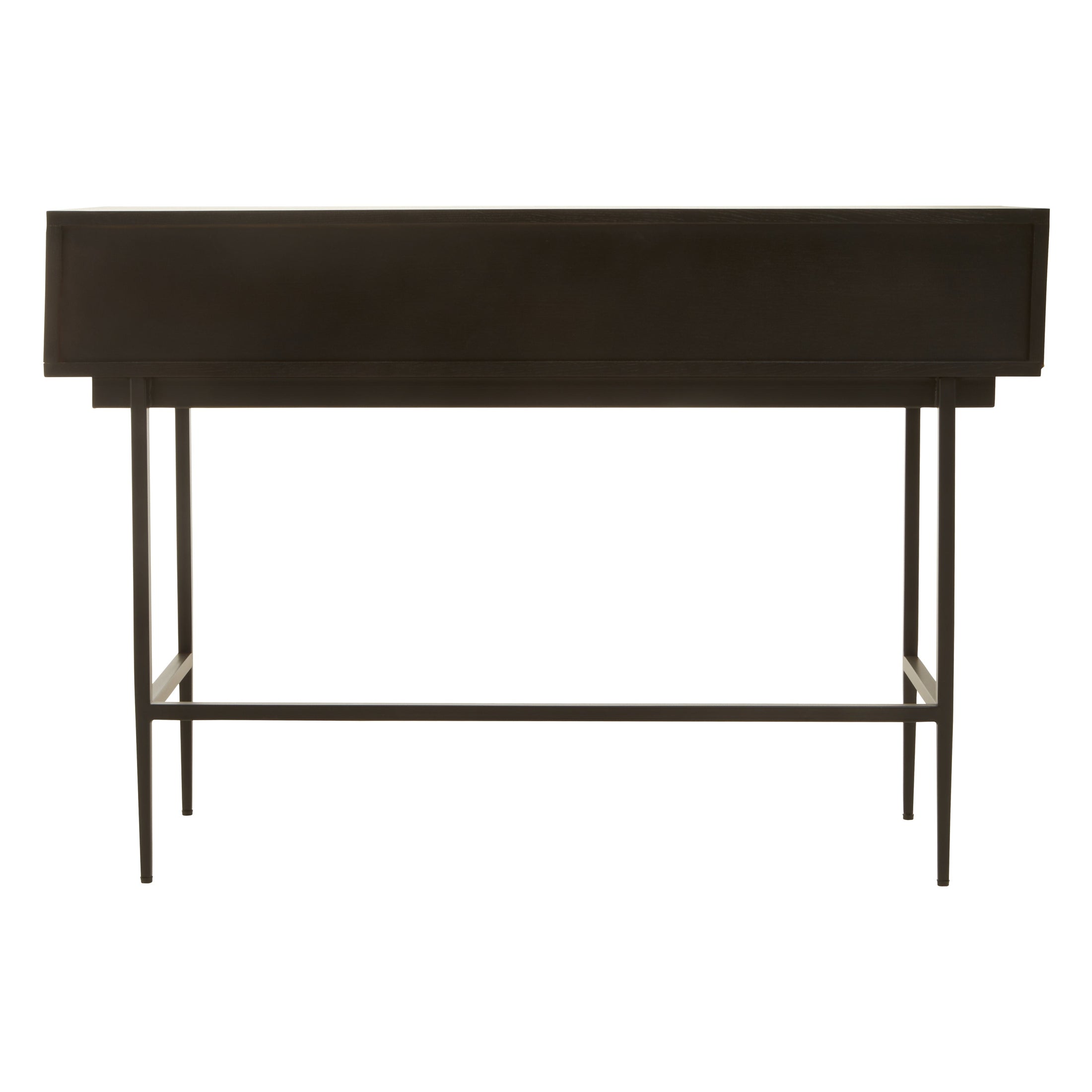 Azara Black Finish Console Table with 2 Drawers  Nicholas John Interiors