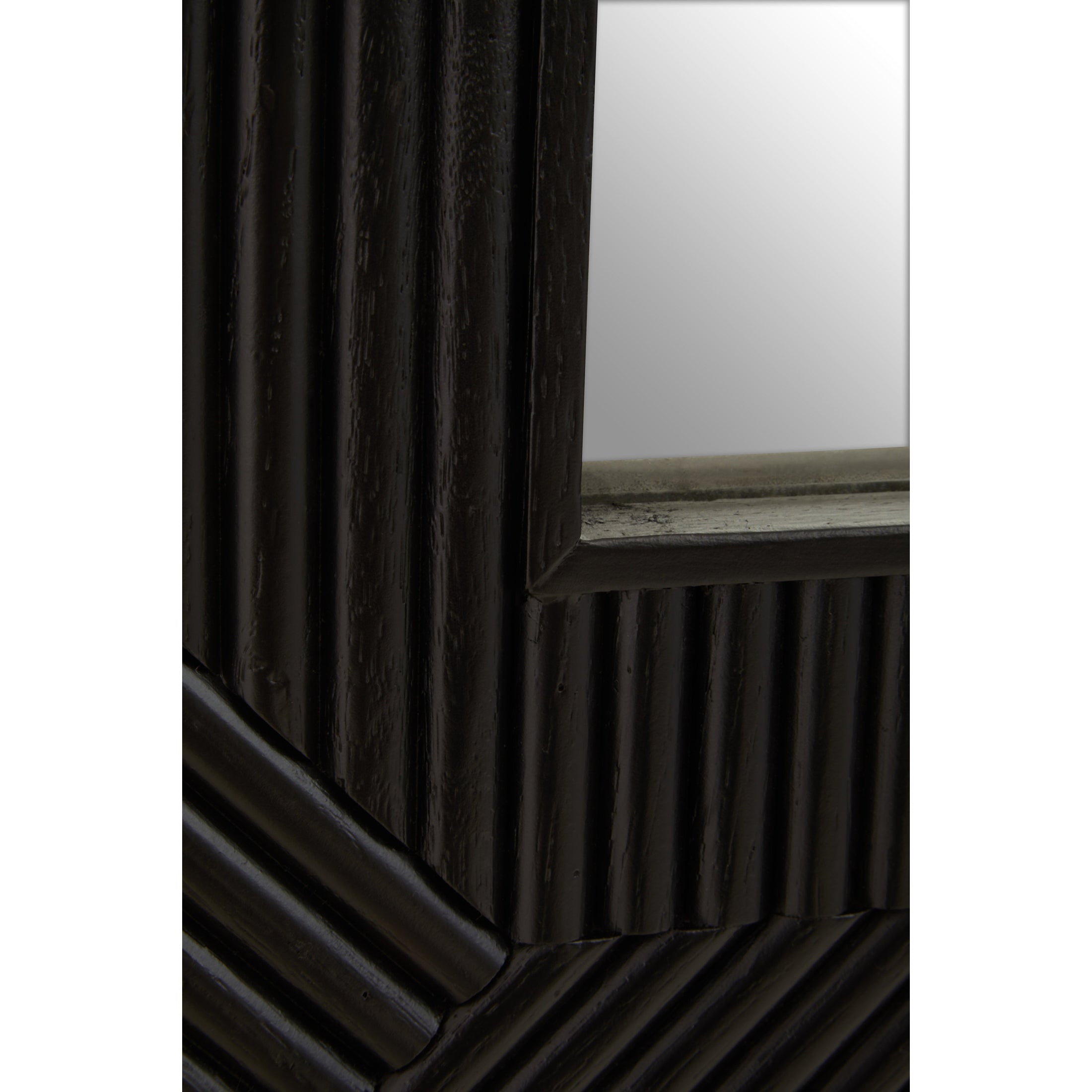 Azara Black Finish Wall Mirror  Nicholas John Interiors