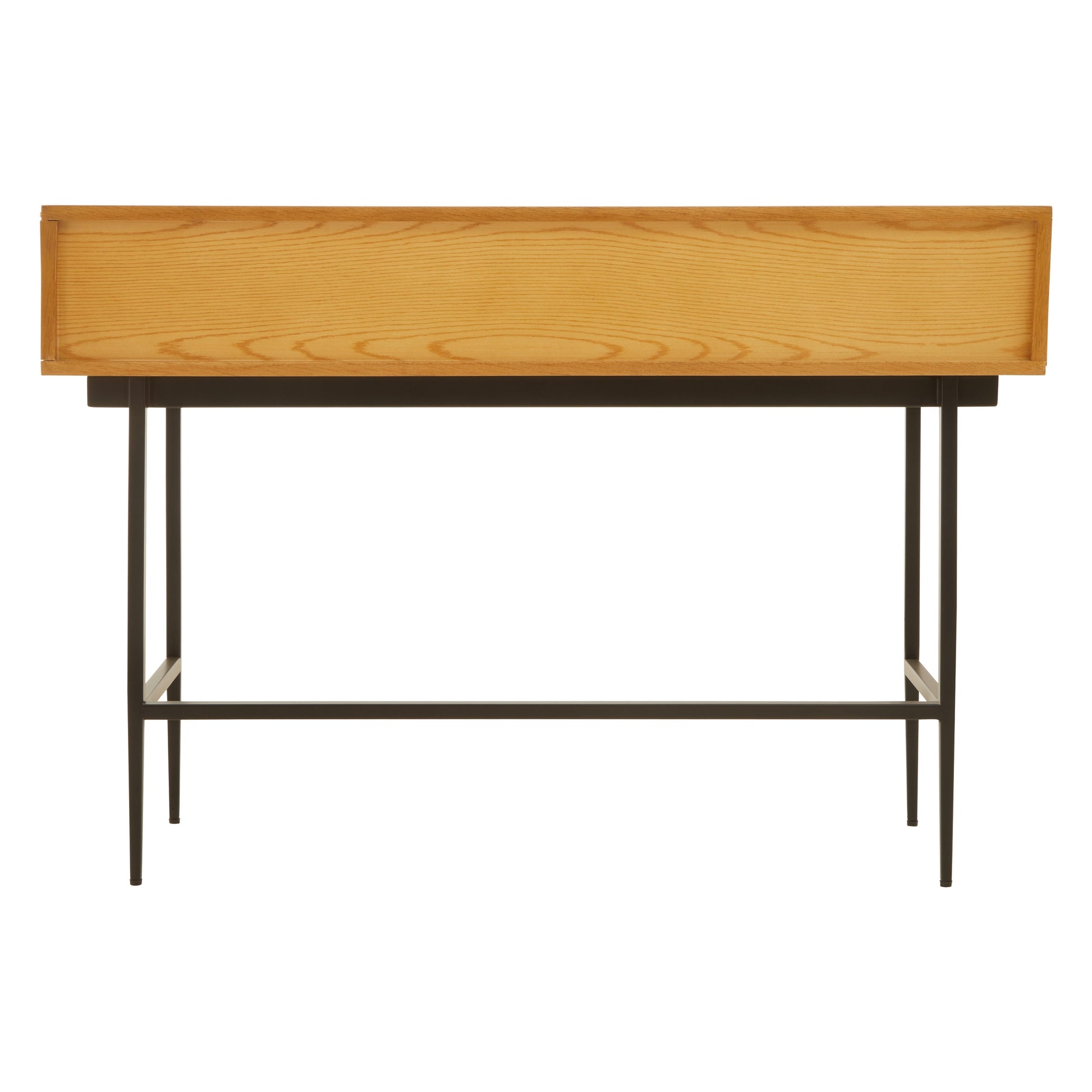 Azara Natural Finish Console Table with 2 Drawers  Nicholas John Interiors