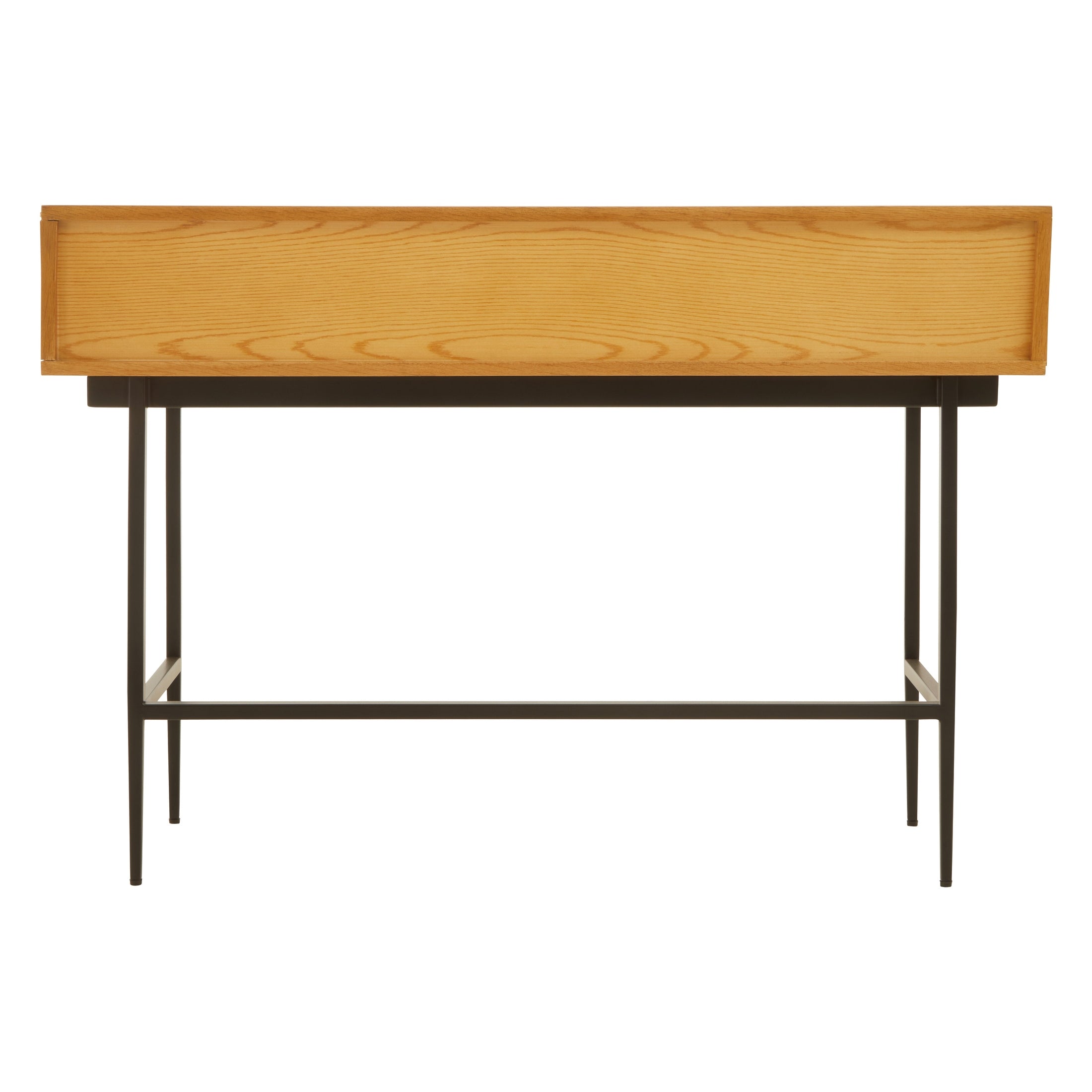 Azara Natural Finish Console Table with 2 Drawers  Nicholas John Interiors