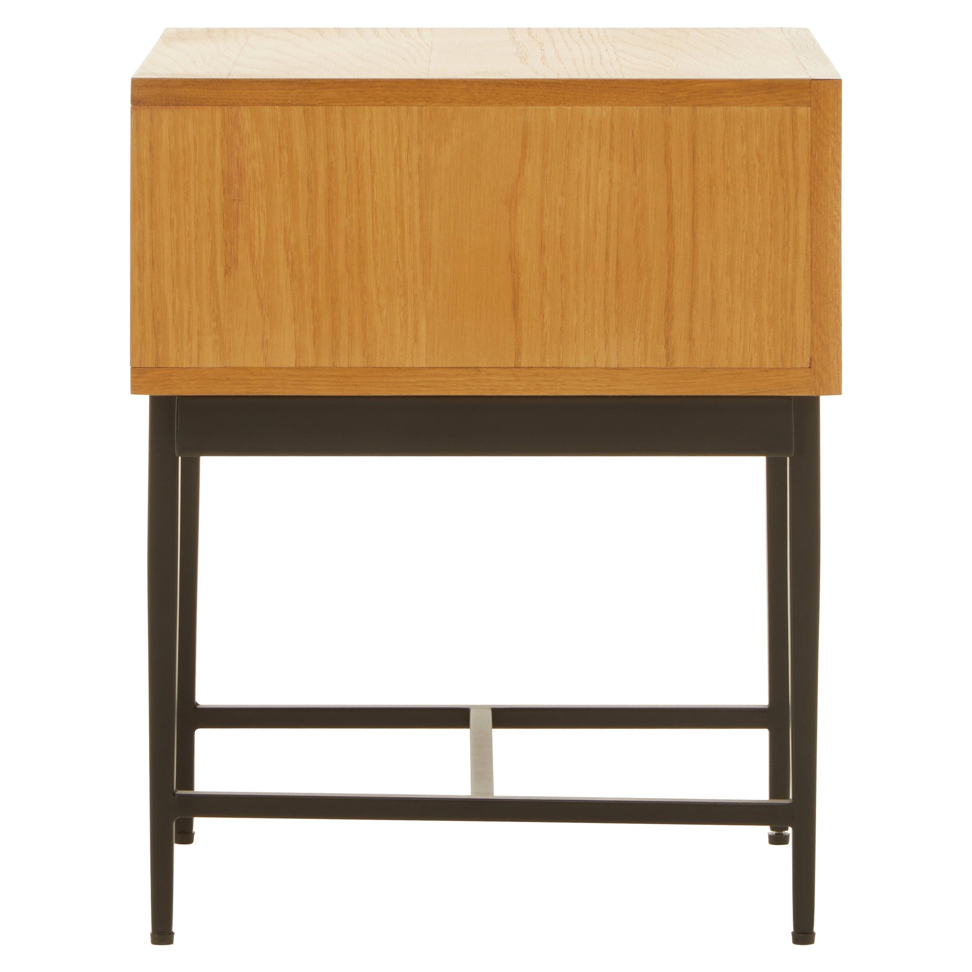 Azara Natural Finish Side Table with 1 Drawer  Nicholas John Interiors