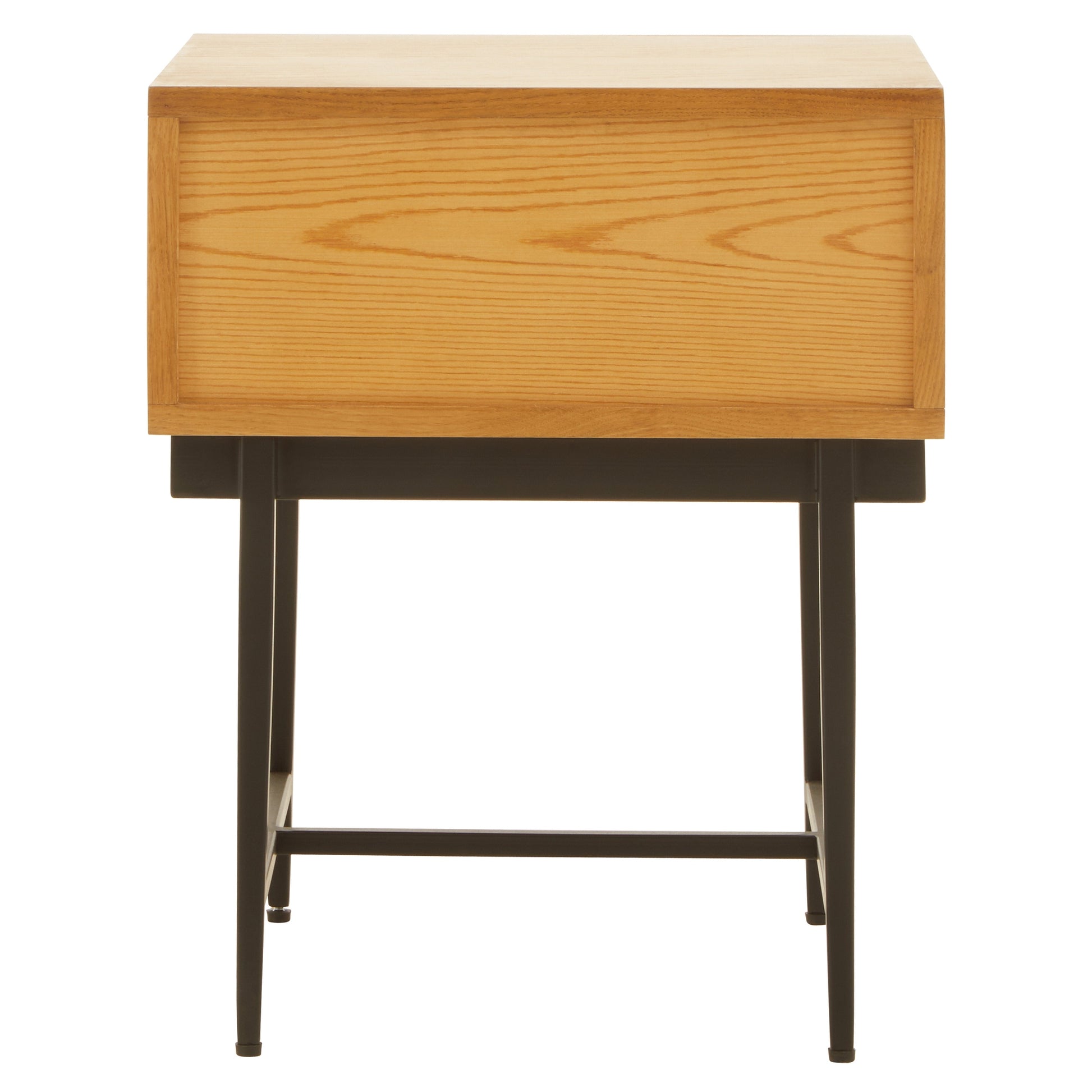 Azara Natural Finish Side Table with 1 Drawer  Nicholas John Interiors