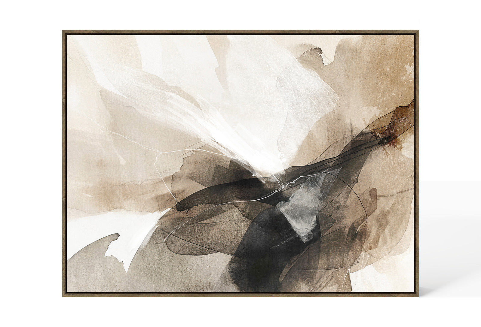 Berkeley Designs Abstract 79 – Oak Framed Canvas  Nicholas John Interiors