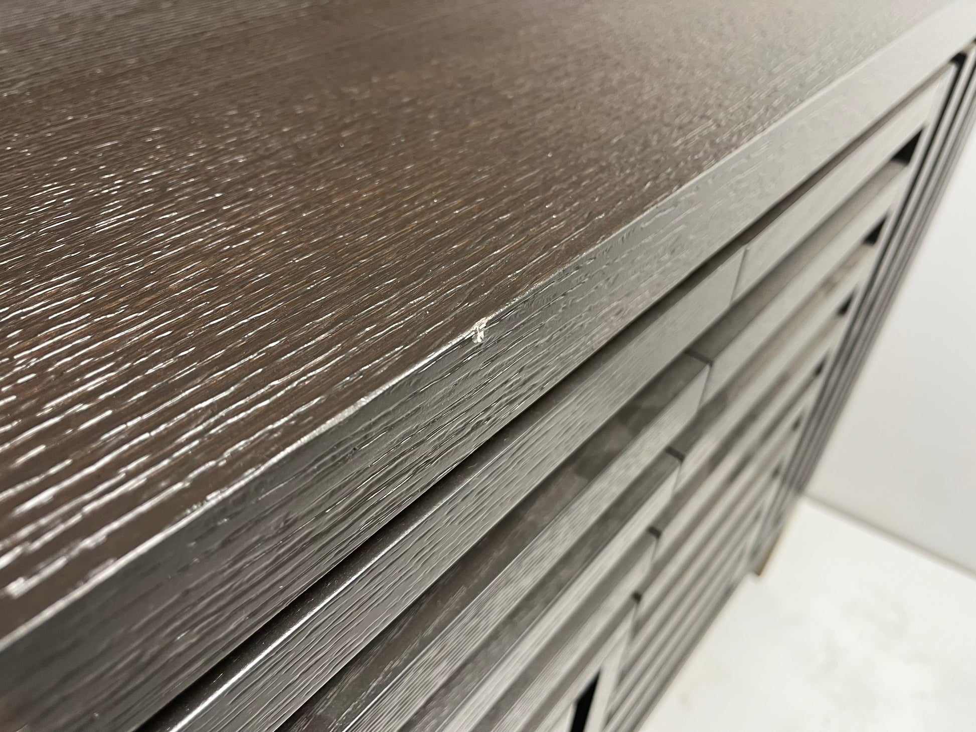 Berkeley Designs Kyoto Media Unit – Grey Oak with Brass Detailing - Outlet  Nicholas John Interiors