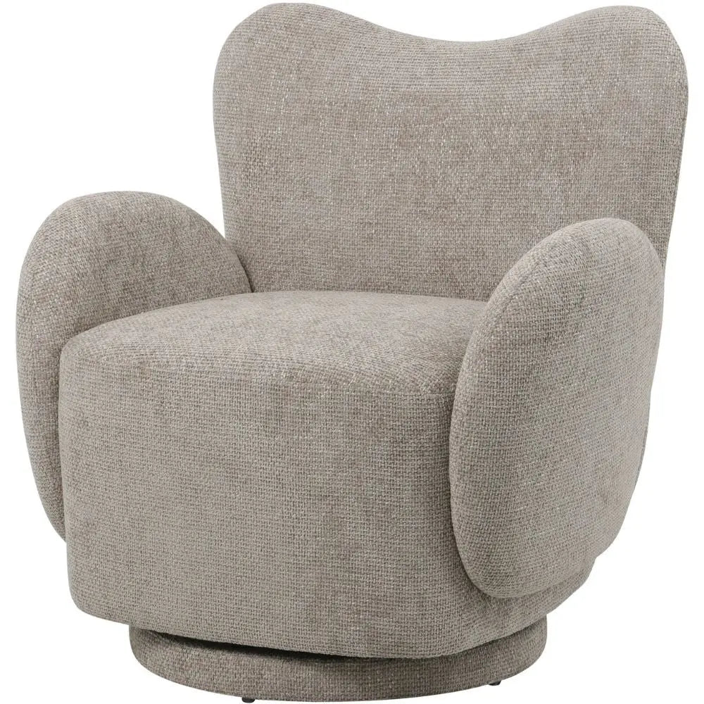 Bingham Upholstered Swivel Chair Neutral